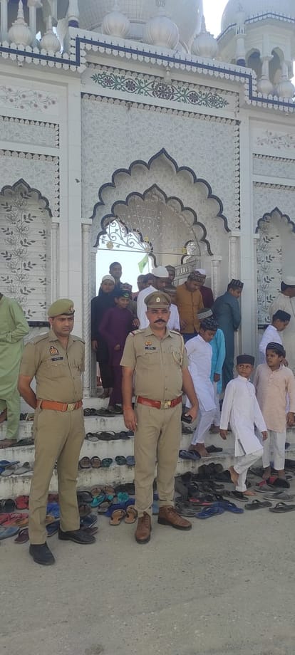 Due to fear of protest, Friday prayers were offered under police surveillance.