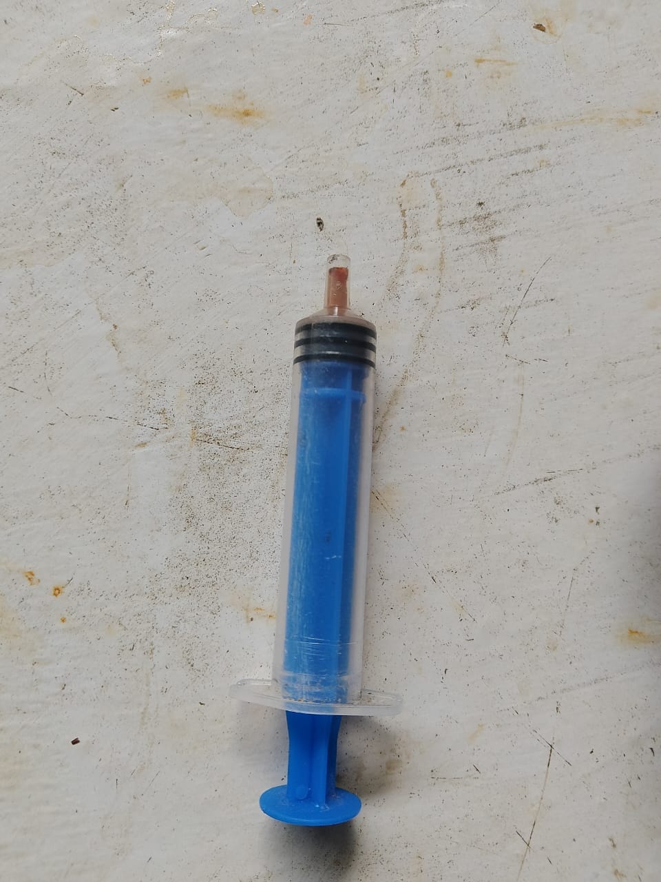 Unbranded syringe chocolate being sold in the markets of Badsar