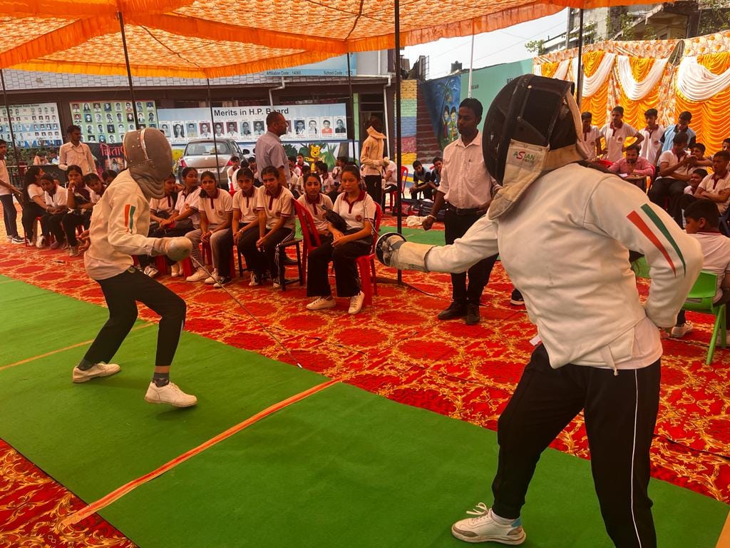 110 players participated in fencing competition