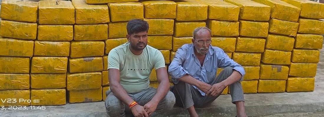 STF arrested two smugglers with six quintals of ganja