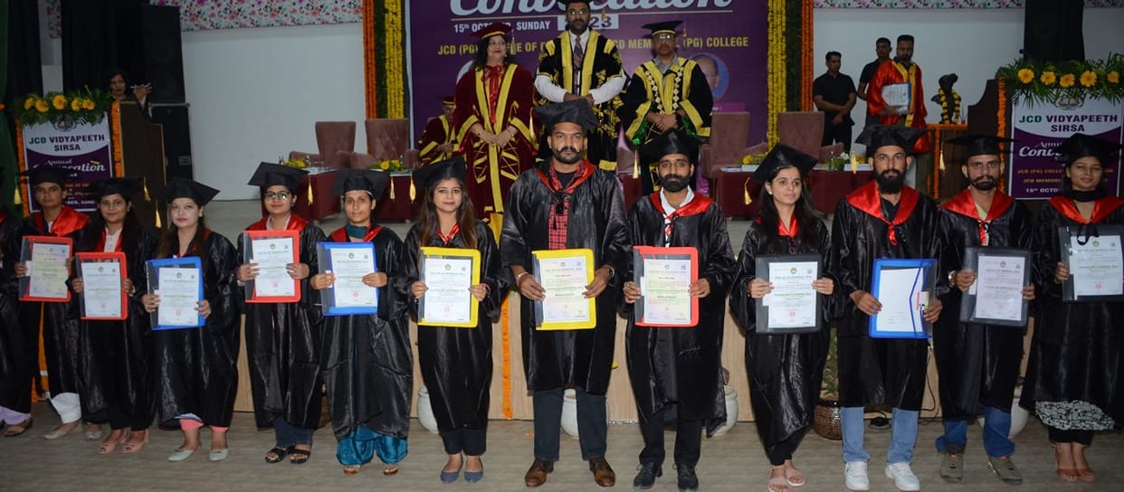 Convocation ceremony held in JCD, more than 400 students received degrees