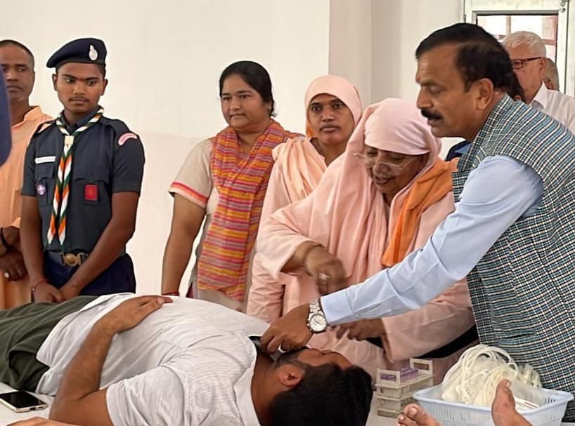 60 units of blood collected in blood donation camp