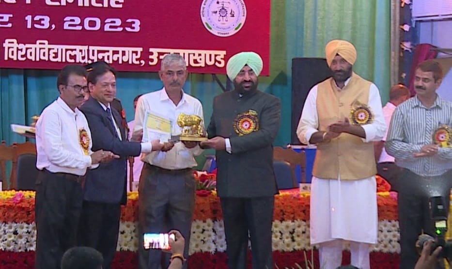 farmer neel bahadur chand honored in pantnagar