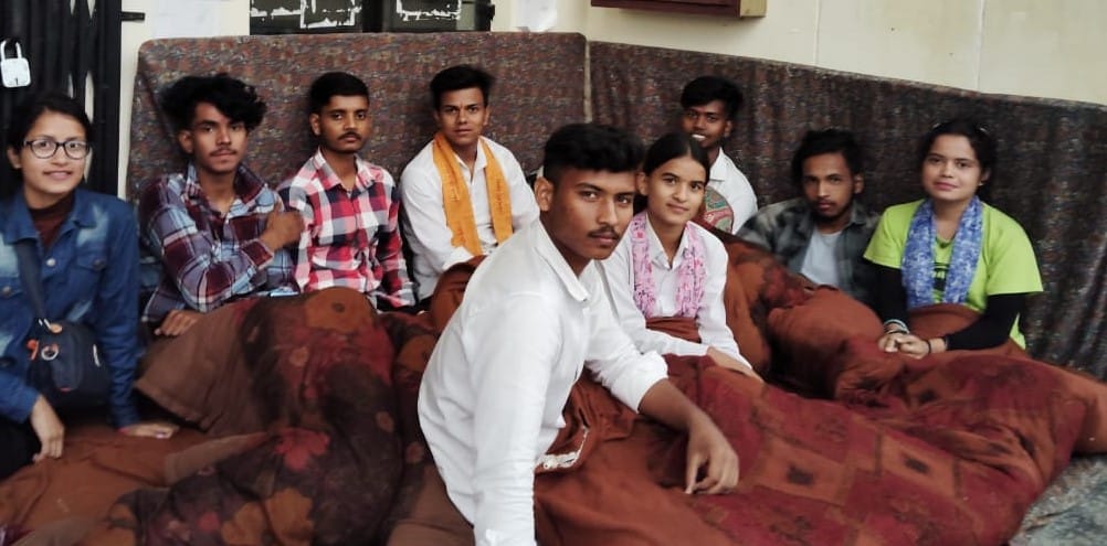 College students sit on strike demanding demands