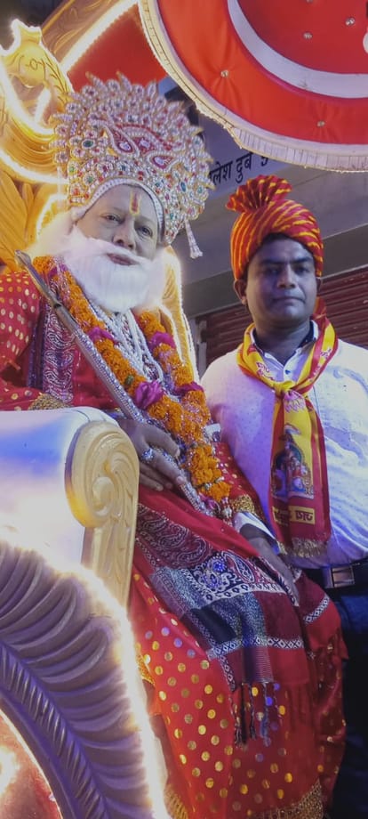 Maharaja Agrasen's procession taken out with much fanfare in Bisalpur