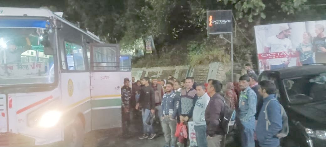 Corporation bus stopped short after traveling one kilometer
