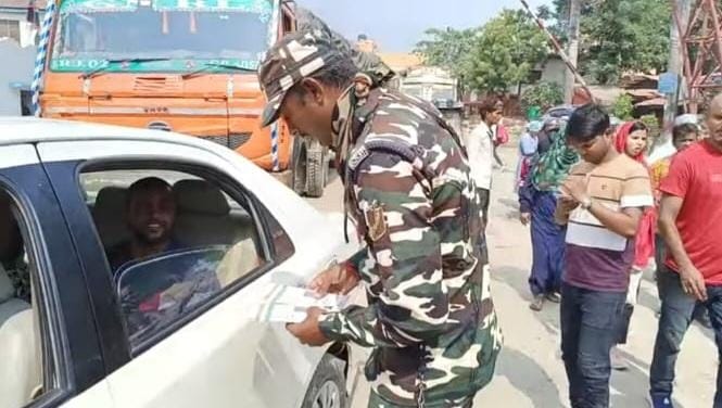 In view of the festival, increased vigilance on the border, increased surveillance on footpaths