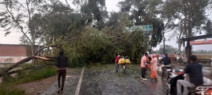 Life disrupted due to strong storm and rain