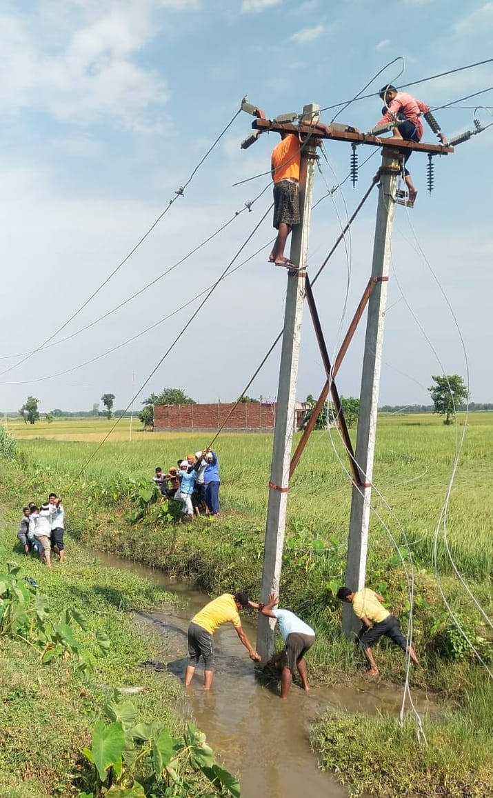 Storm and water caused lightning, damage to crops
