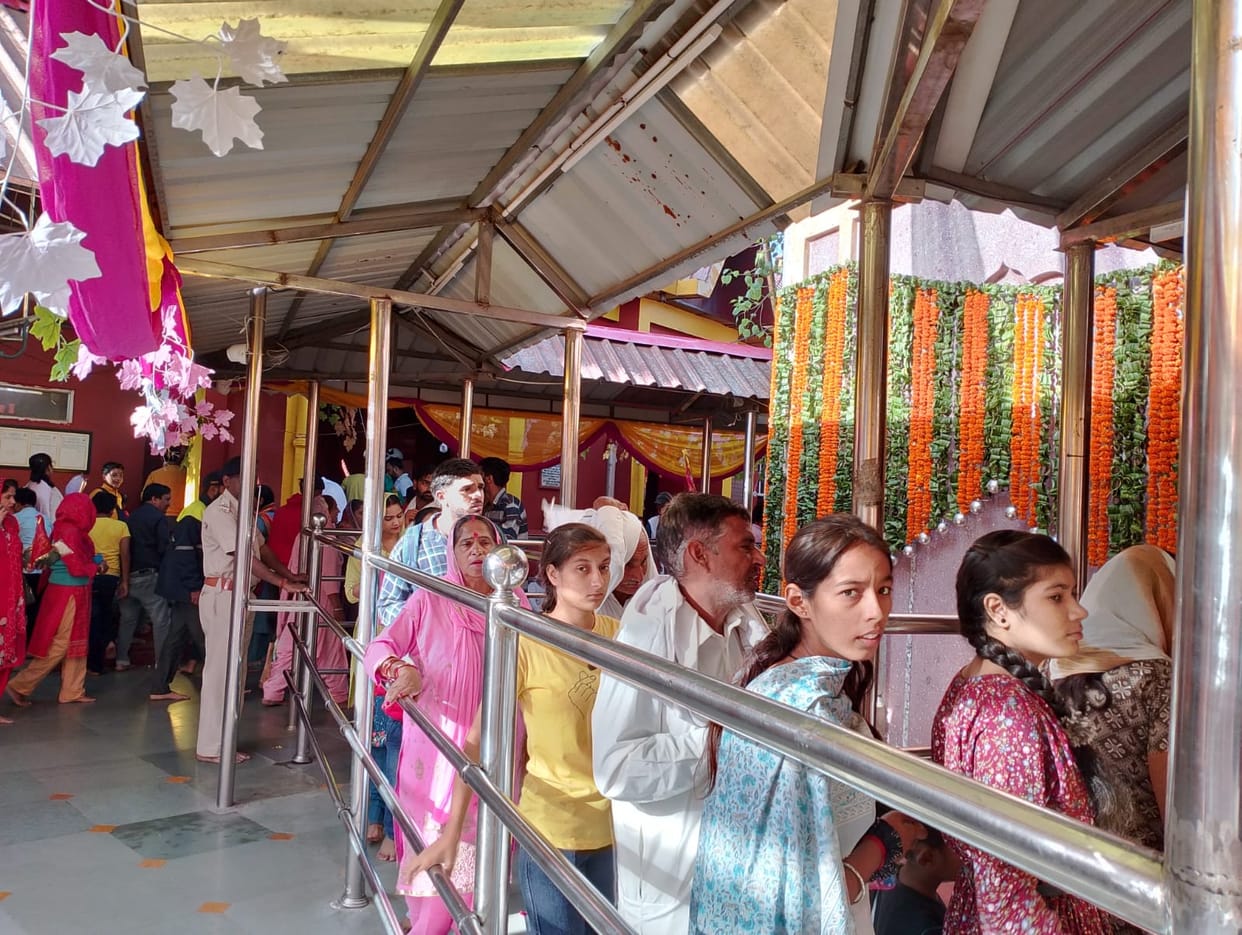25 thousand people worship in mata balasundri temple