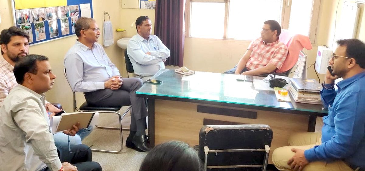 Health department team inspected the civil hospital