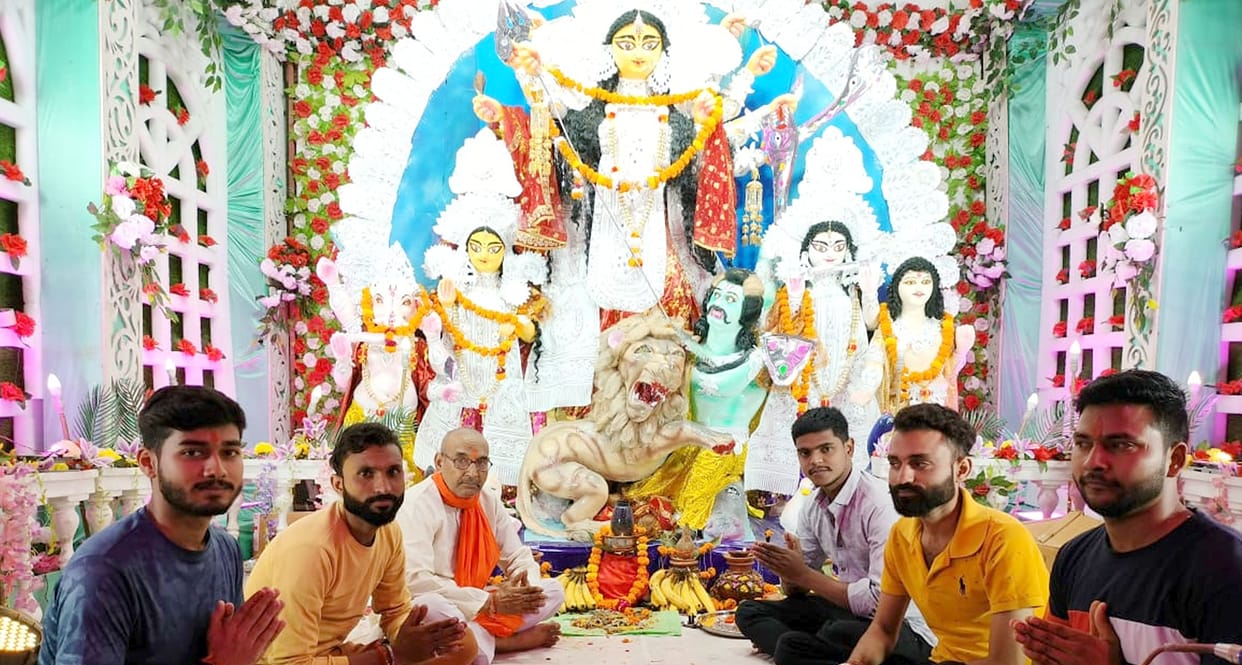 Temples and pandals echoed with the cheers of Mother Goddess