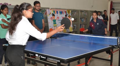 SS College was the winner in volleyball