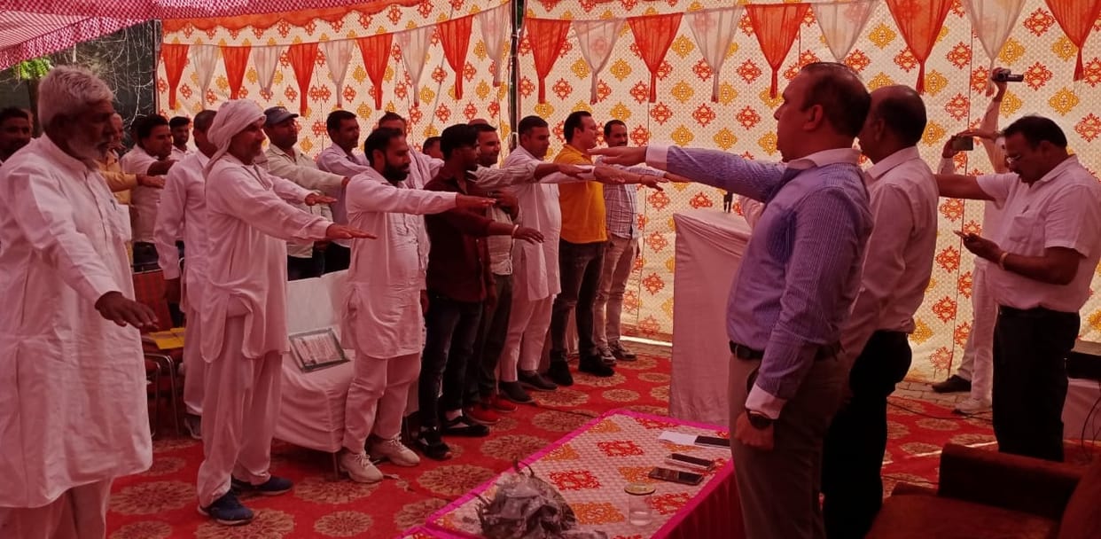 Organization of farmers training camp
