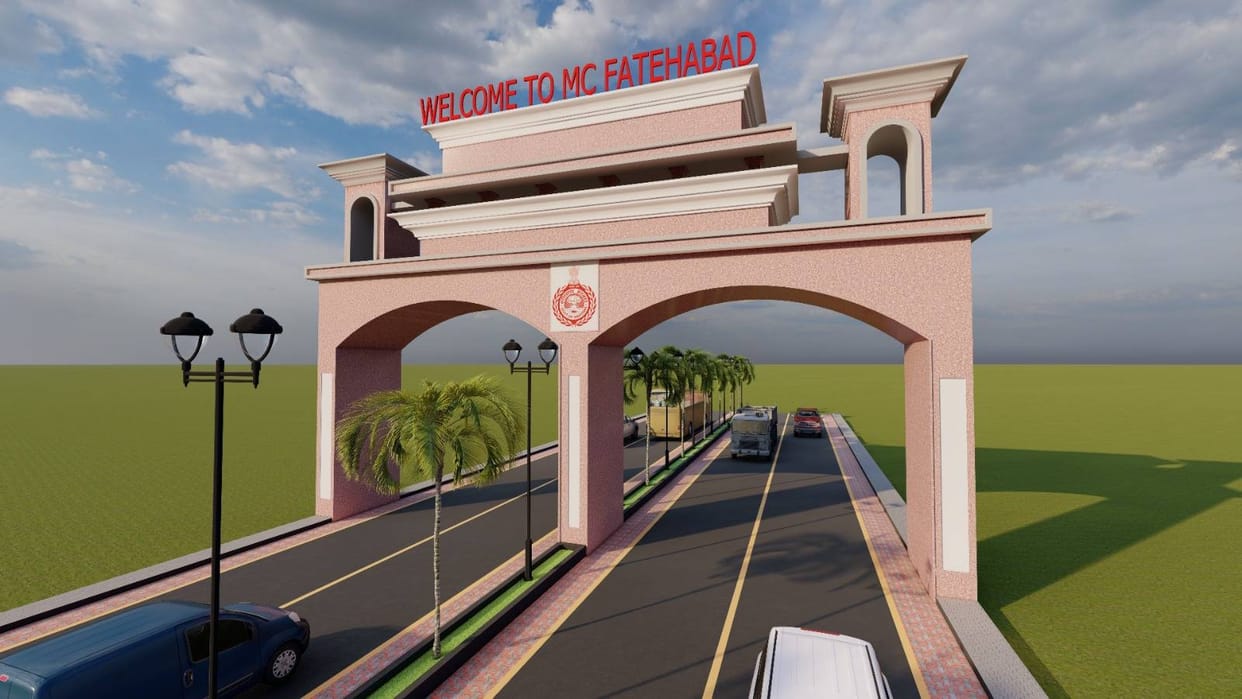 The face of Favwara Chowk will change, a new divider and welcome gate will be built on Hisar-Sirsa road.