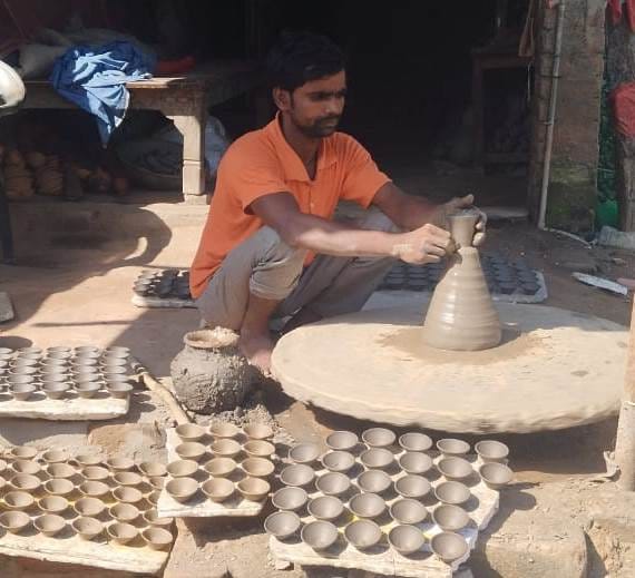 As Diwali approaches, the potters' wheels become sharper.