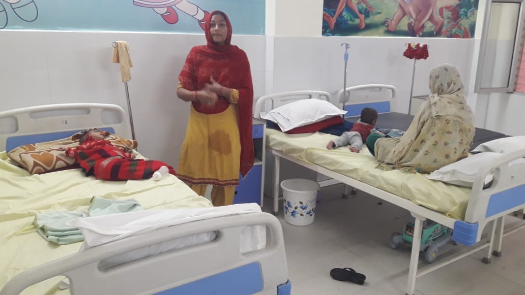 Nutrition rehabilitation center started in the district hospital, two children admitted
