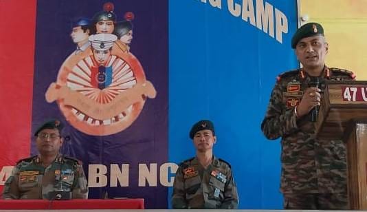 Group commander inspected NCC camp