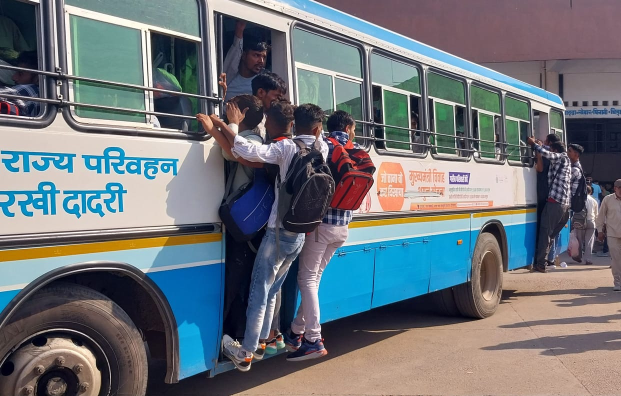 Buses sent to examination centers, services disrupted on routes