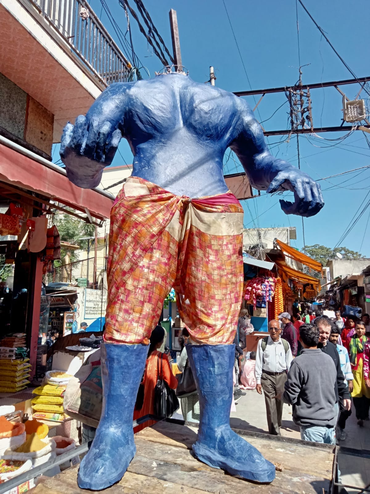 Statue of rawana in almora