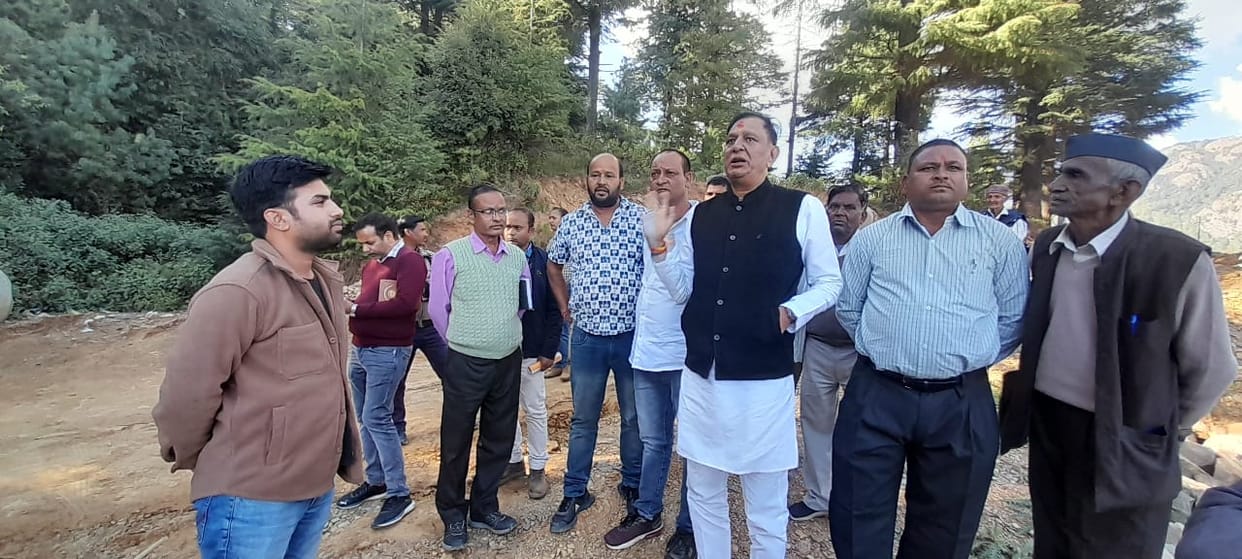 Inspection by MLA madan bisht