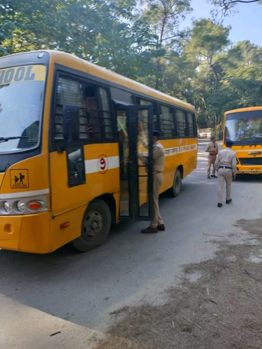 Police inspected 75 school vehicles, issued 19 challans