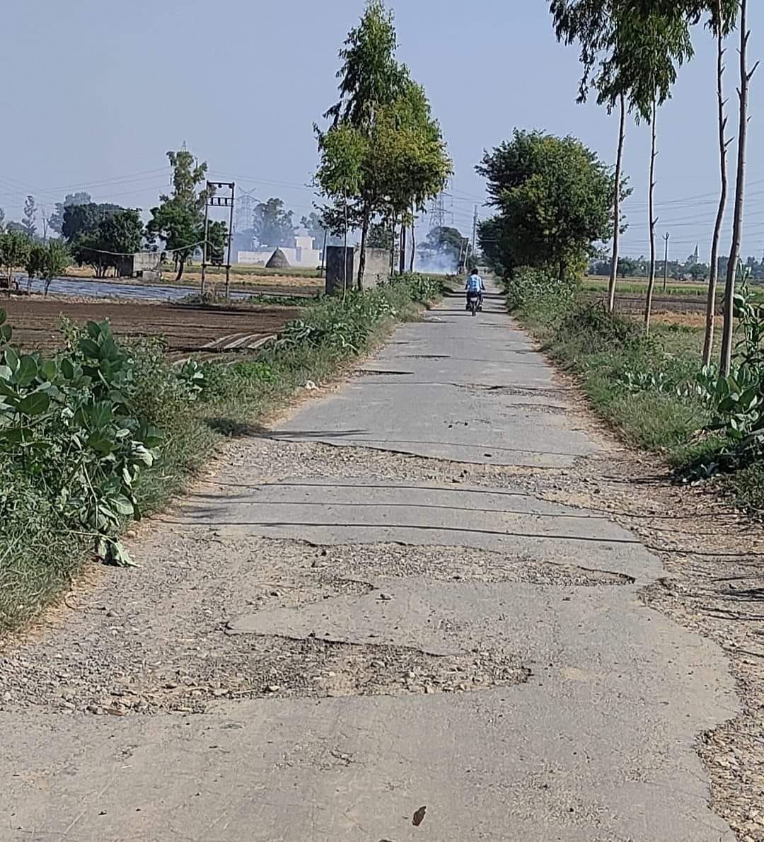 Due to neglect, Dera Gobindgarh-Sirta road is in bad shape.