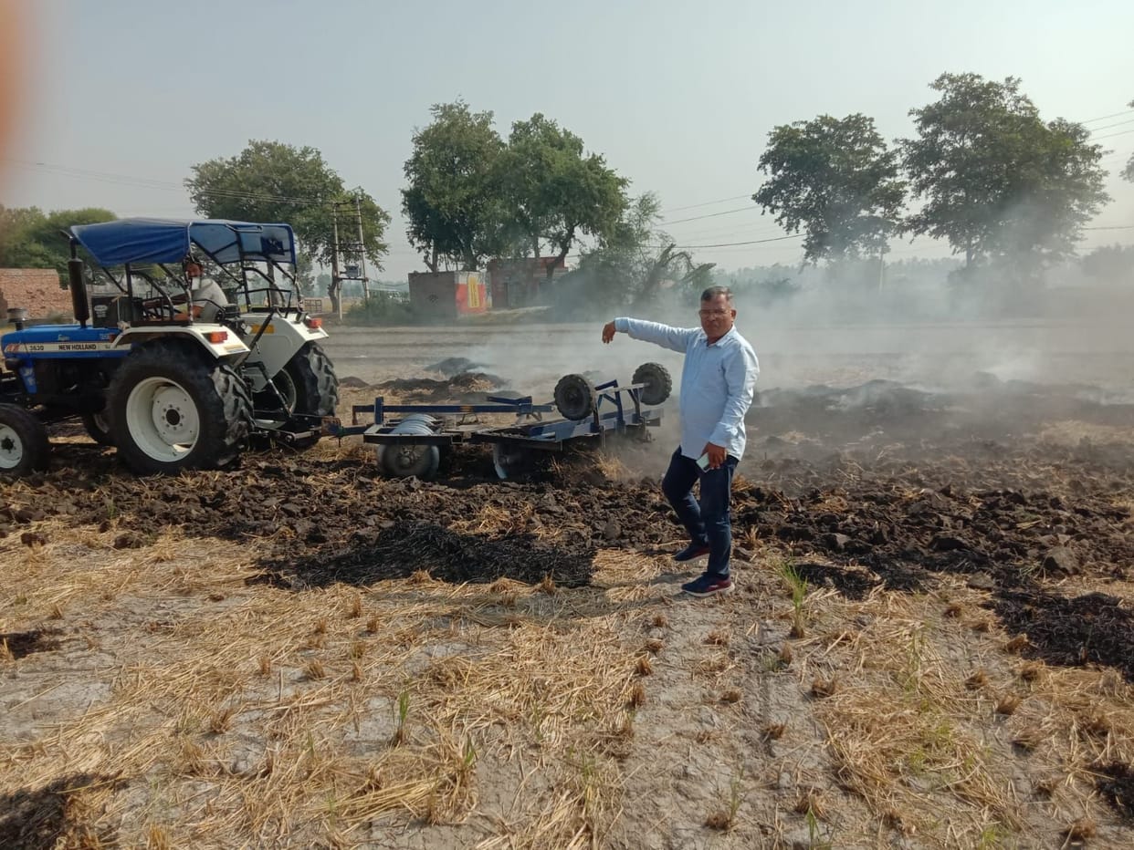 Till now the maximum amount of stubble has been burnt in Tohana, Bhuna is at second place.
