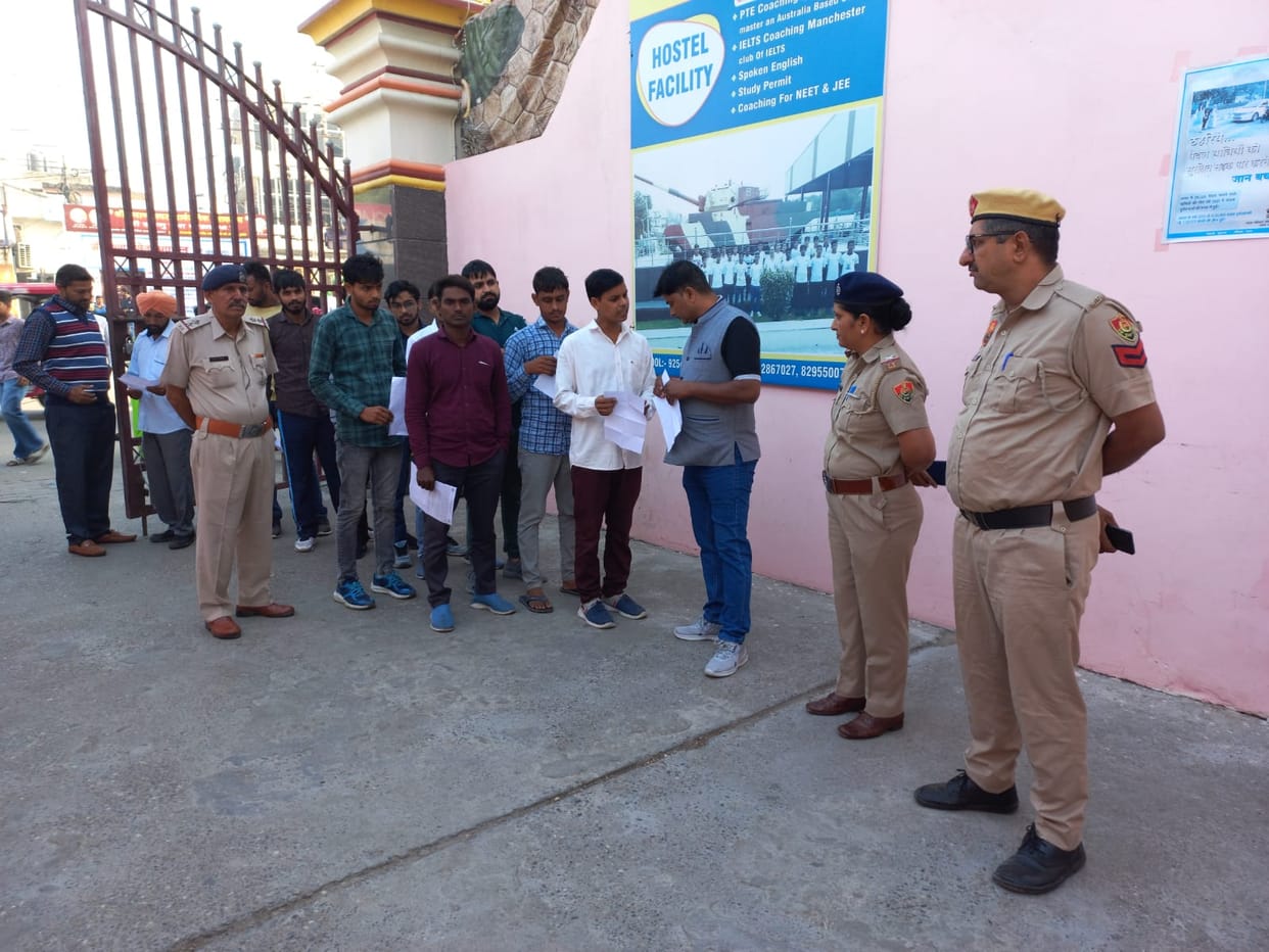 Candidates took the exam amid tight security arrangements