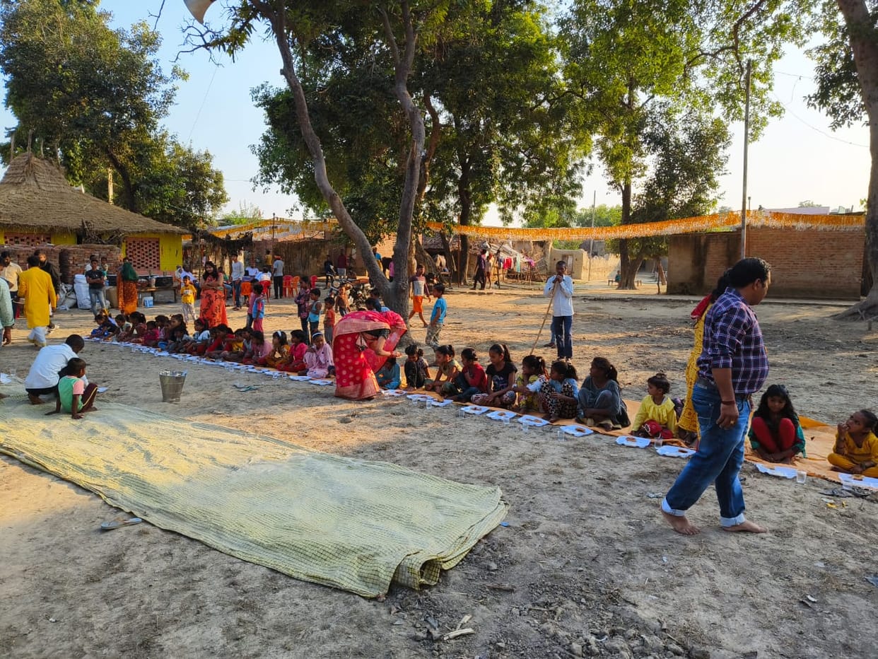 Shatchandi Mahayagya concluded with Purnahuti and Bhandara.