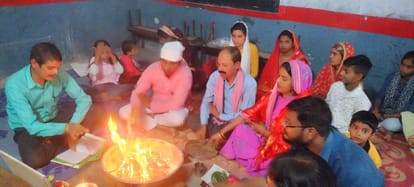 Celebrated Navratri fast by offering feast to girls