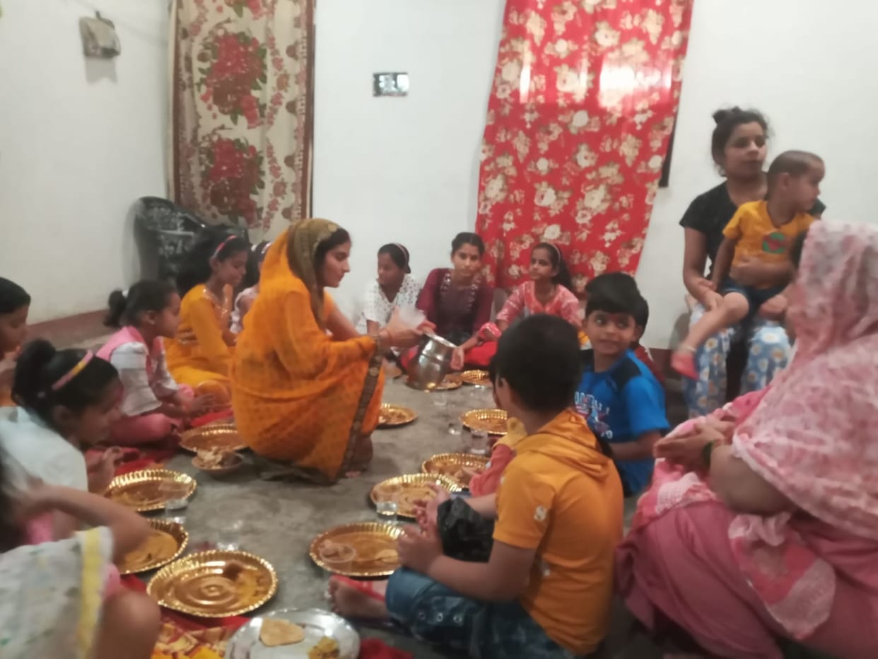 Food was provided to 101 girls