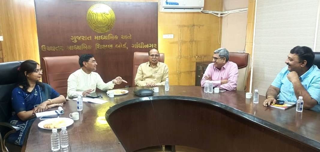Five member team of Haryana School Education Board visited Gujarat Education Board