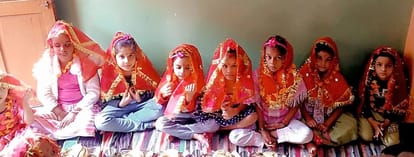 Kanya feast organized after havan and purnahuti