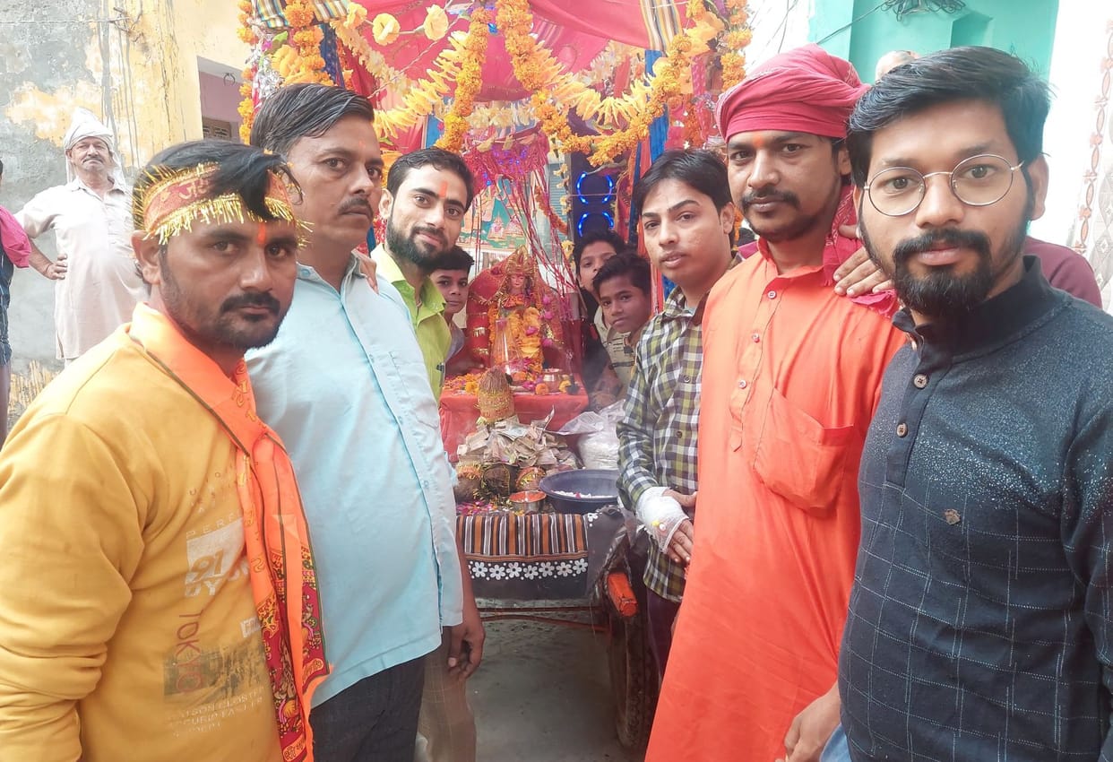 Opened the fast by worshiping Mata Rani, organized a banquet for the girls.