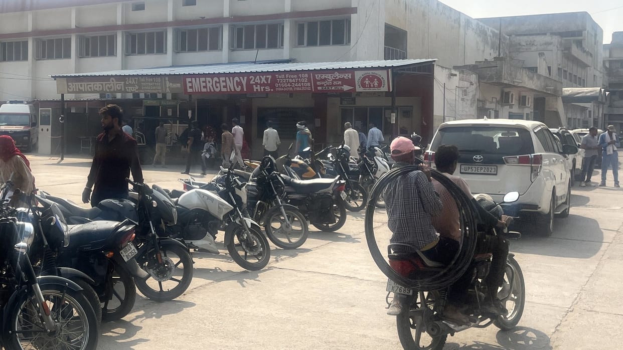 Unable to get rid of illegal parking in front of OPD and emergency department