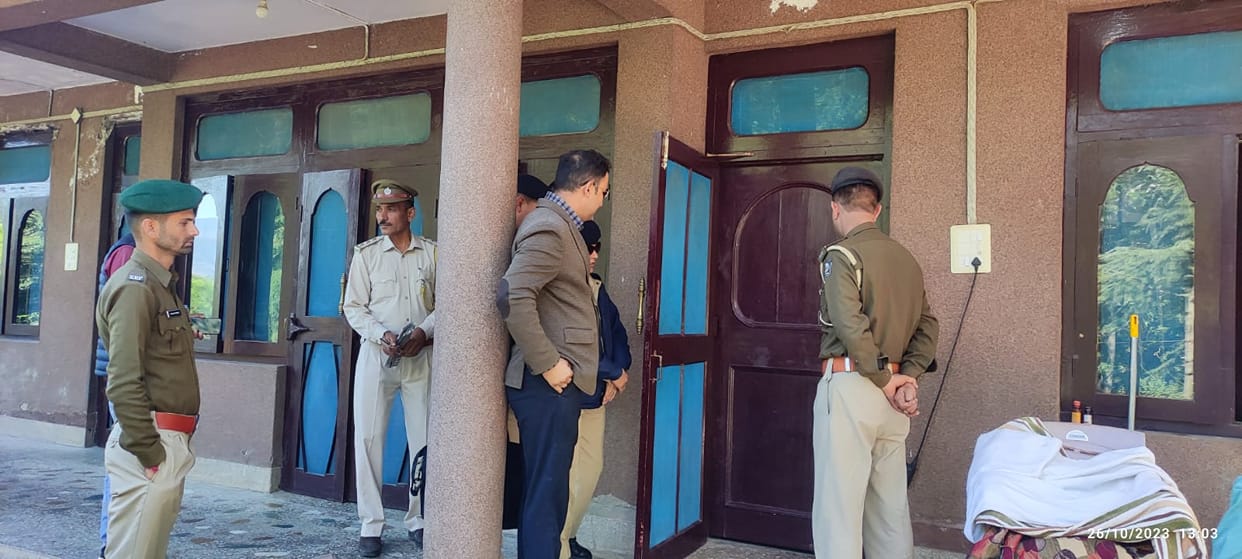 When all the government staff ran away, the woman left the rest house.