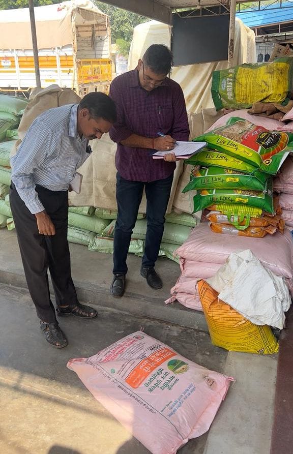 Raid on fertilizer and seed shops, samples taken from 6 shops