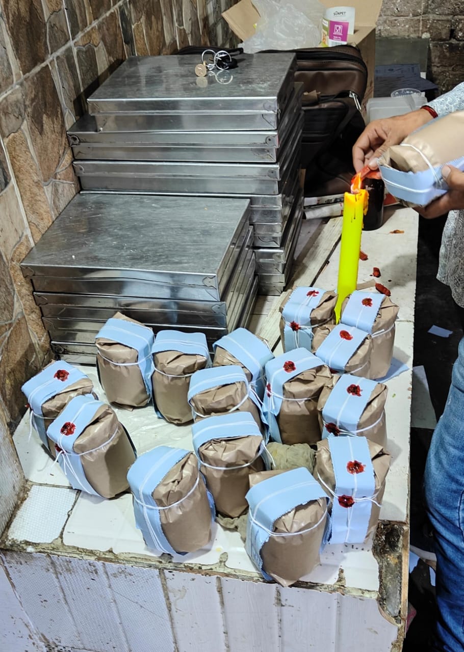 Raid on sweets shop and warehouse on railway road