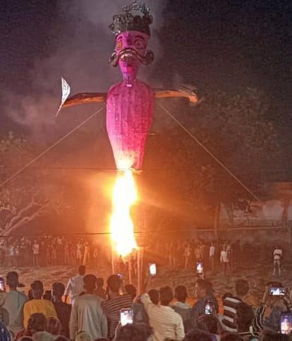 Ram killed Ravana, his effigy was burnt