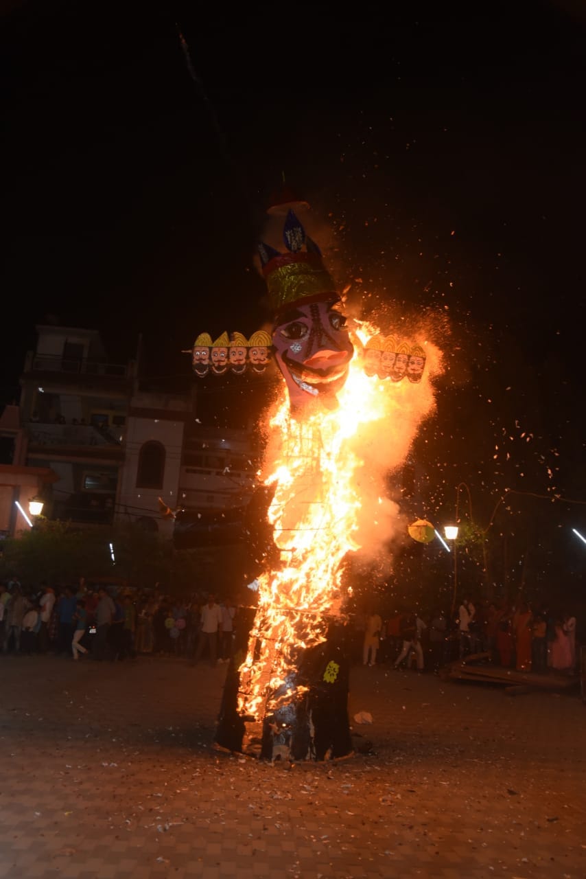 Ravana's ego burns with smoke
