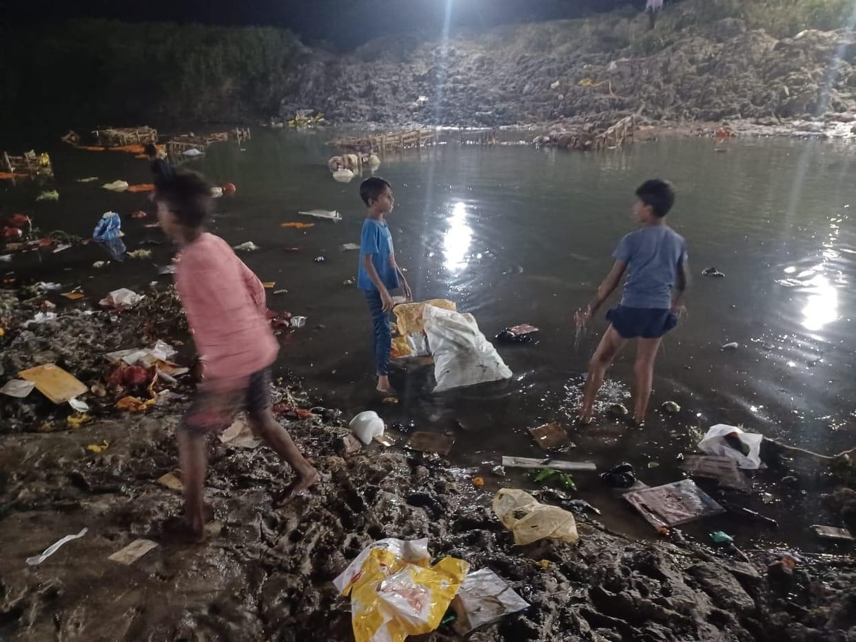 Desecration of statues, looting of costumes and jewelery during immersion at the ghats