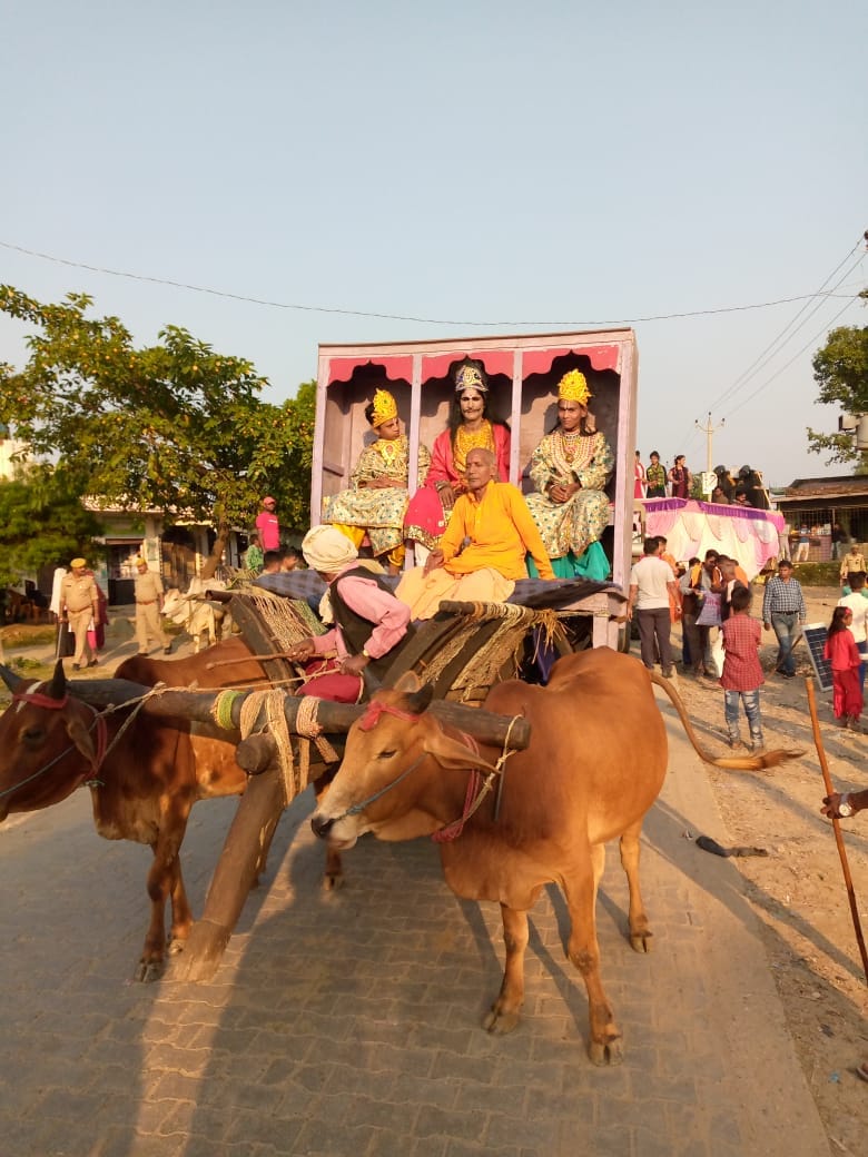 Rides are still carried out on the 72 year old Ramlila throne