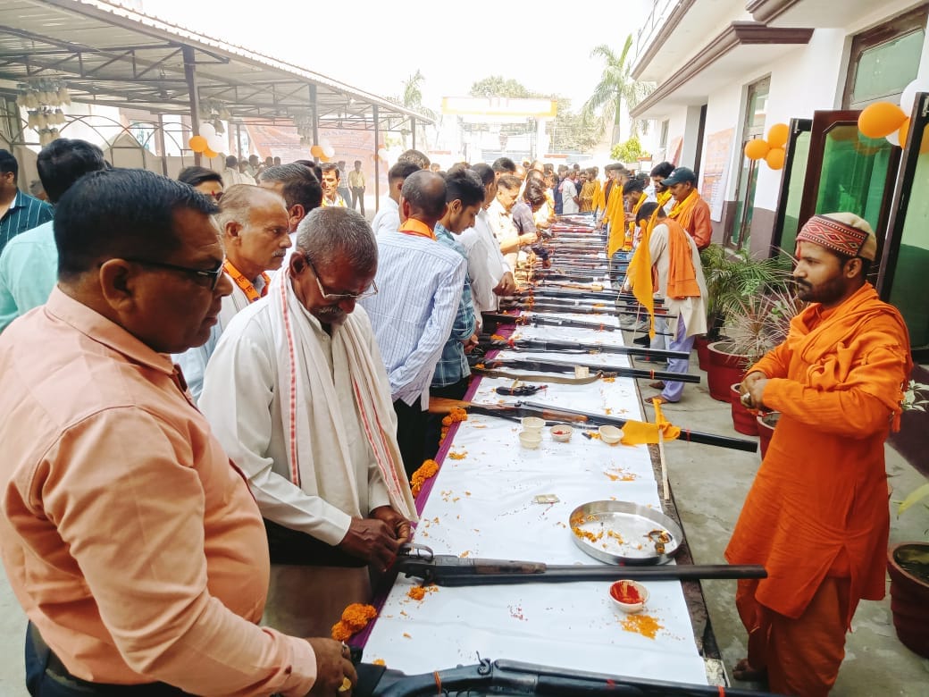 All India Kshatriya Mahasabha performed weapon worship