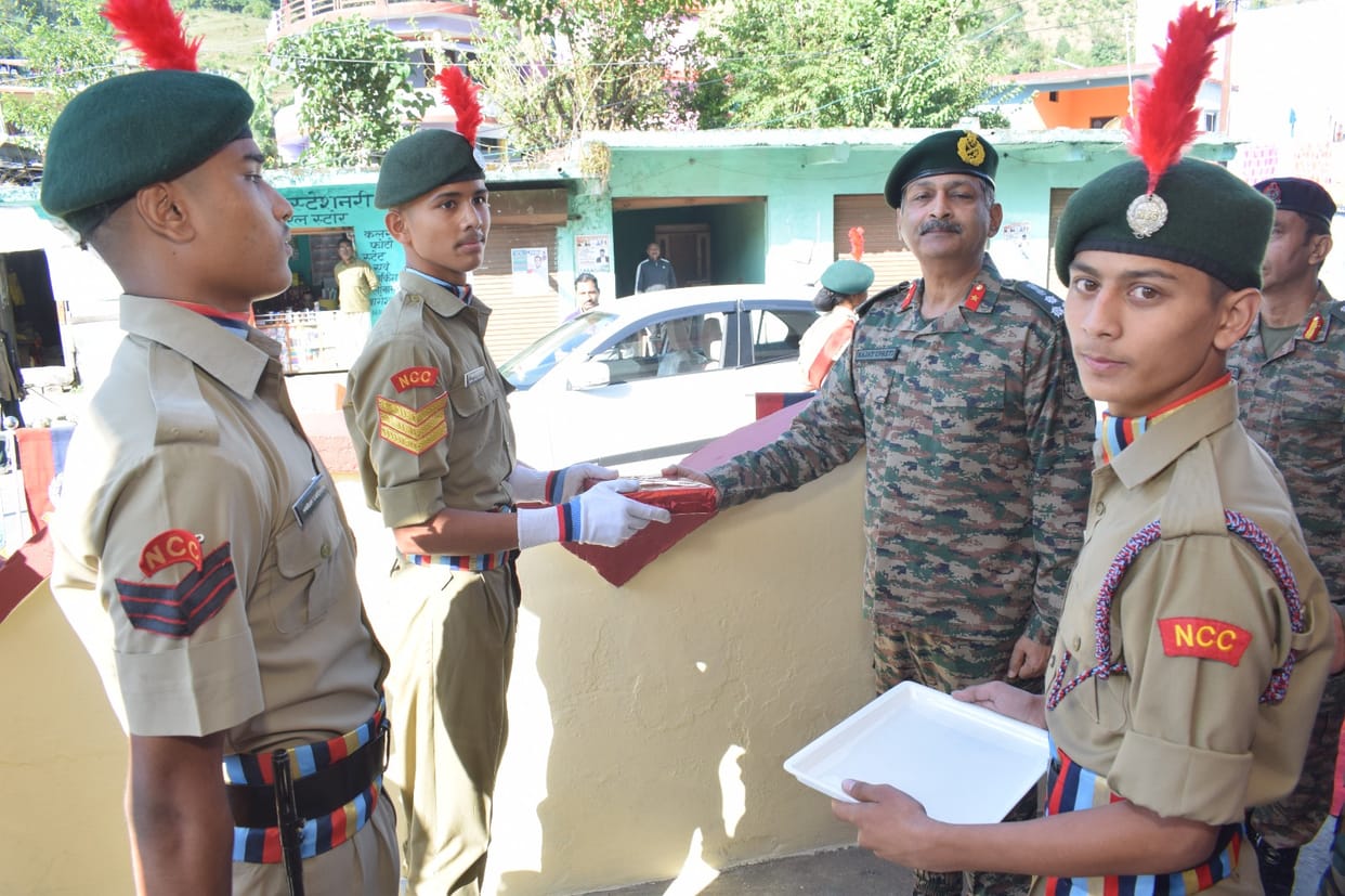 NCC Group Commander Brigadier inspected the battalion