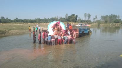 Immersion of Maa Durga idol