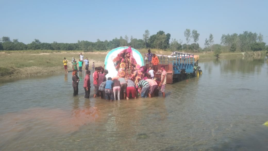 Immersion of Maa Durga idol