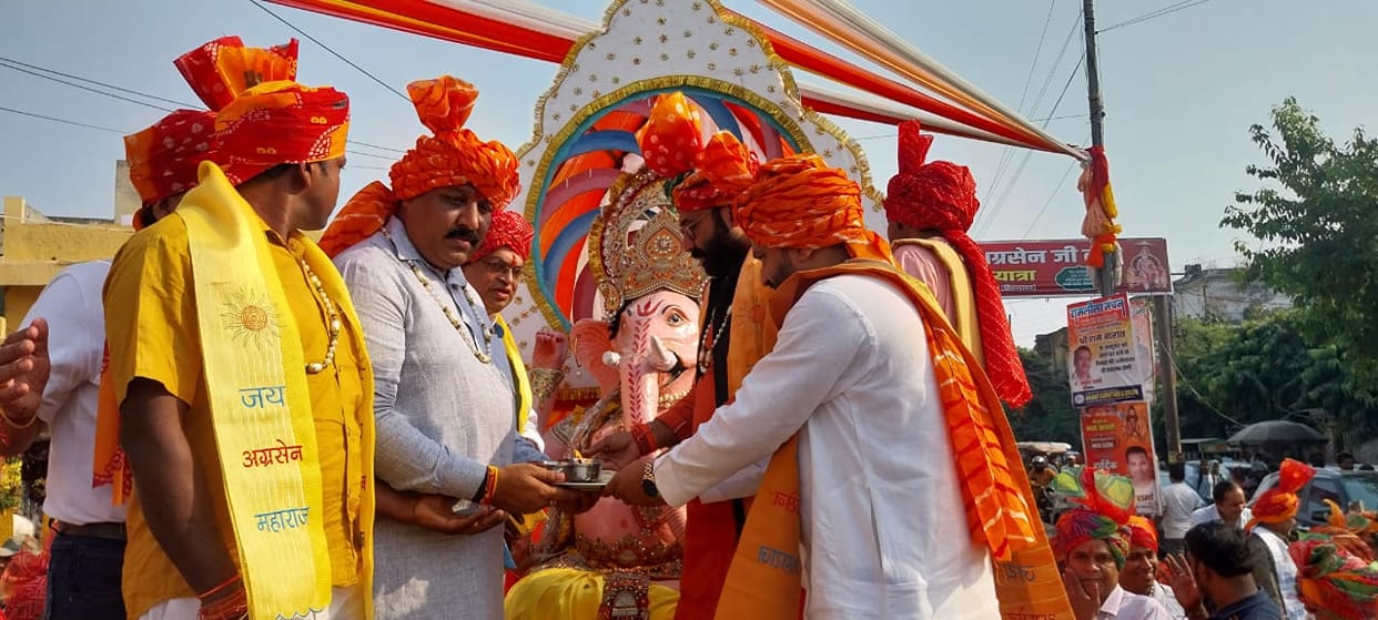 Maharaja Agrasen's procession taken out in Secunderabad