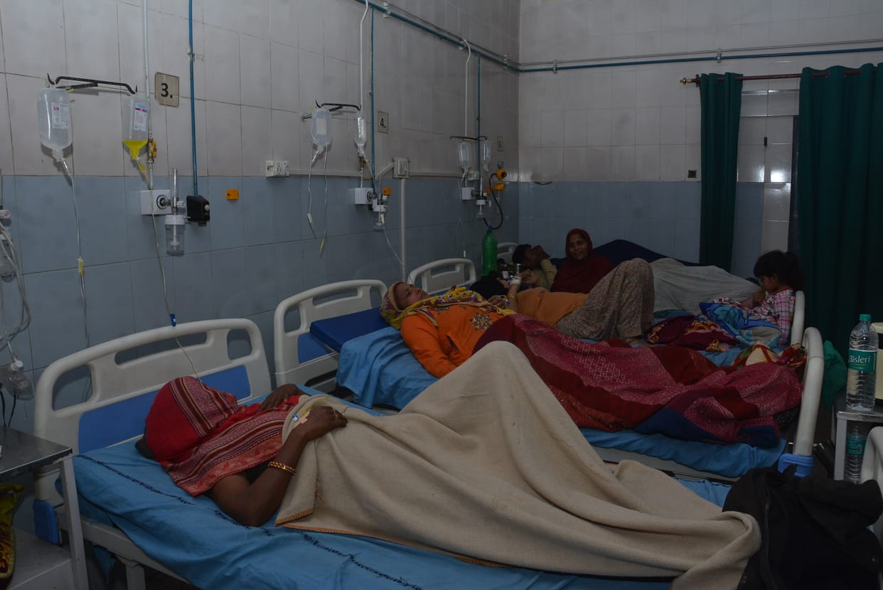 Four more dengue positive, two patients each on one bed