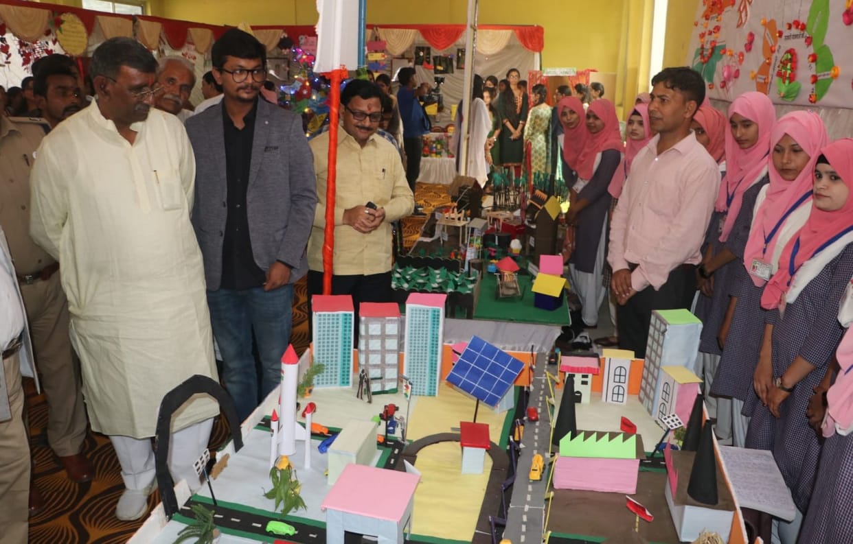 Minister of State inaugurated basketball court Vaishnavi
